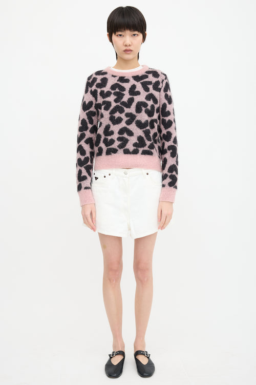 Saint Laurent 2014 Mohair Heart Sweater