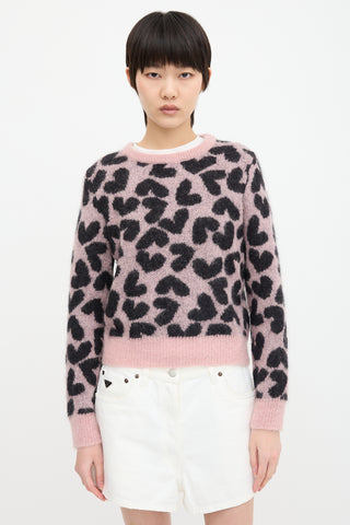 Saint Laurent 2014 Mohair Heart Sweater
