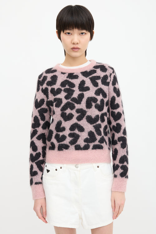 Saint Laurent 2014 Mohair Heart Sweater