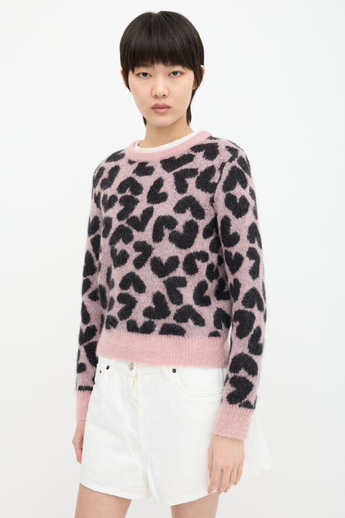 Saint Laurent 2014 Mohair Heart Sweater