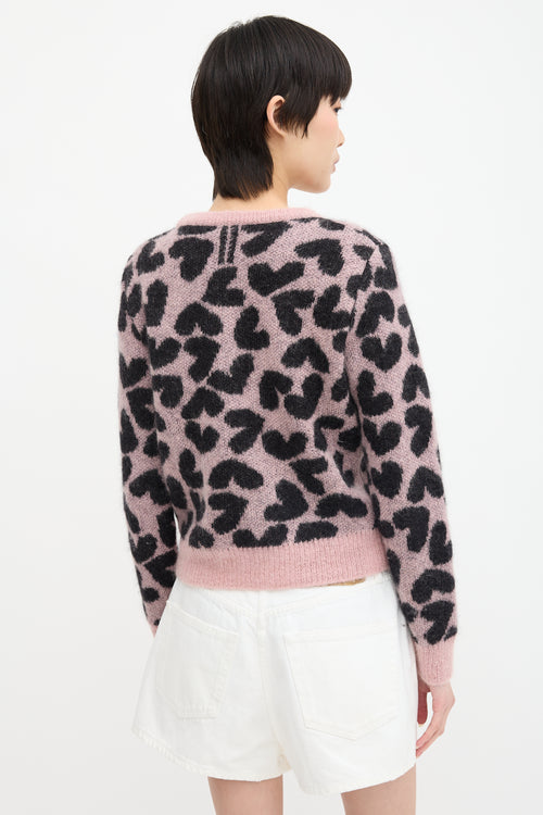 Saint Laurent 2014 Mohair Heart Sweater