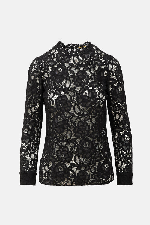 Saint Laurent 2015 Lace Blouse