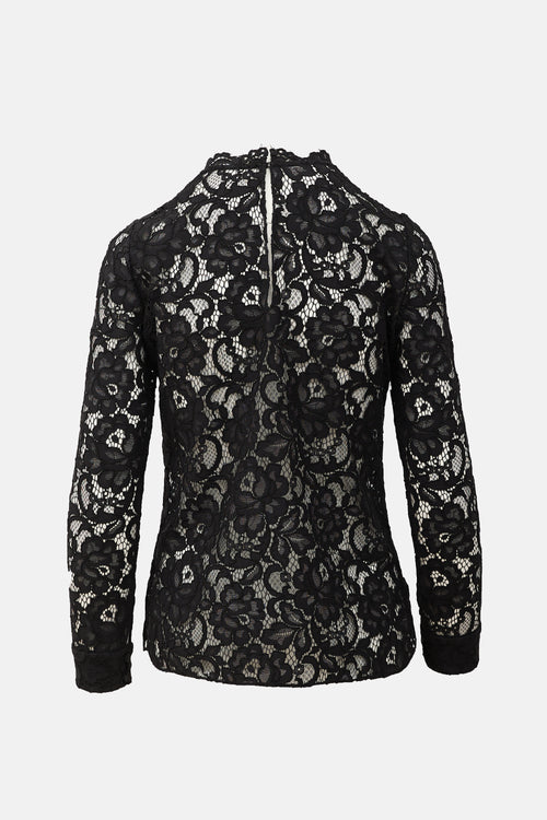 Saint Laurent 2015 Lace Blouse