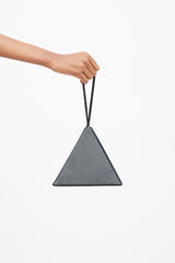 Saint Laurent 2018 Black & Gold Pyramid Cassandre Clutch