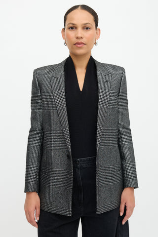 Saint Laurent 2019 Metallic Tweed Blazer