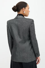 Saint Laurent 2019 Metallic Tweed Blazer