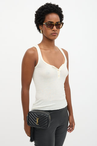 Saint Laurent 2019 Quilted Leather Lou Camera Belt Bag