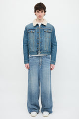 Saint Laurent 2020 Denim & Shearling Jacket