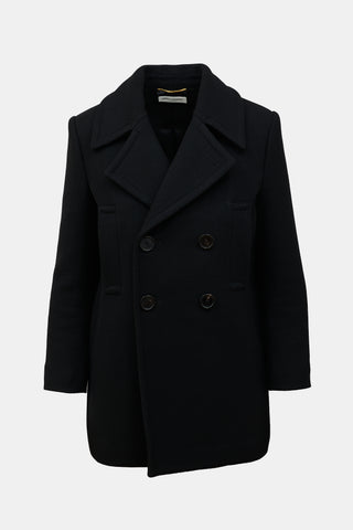 Saint Laurent 2022 Wool Double Breasted Coat