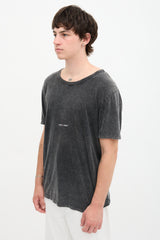 Saint Laurent Acid Wash Logo T-Shirt