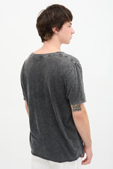 Saint Laurent Acid Wash Logo T-Shirt
