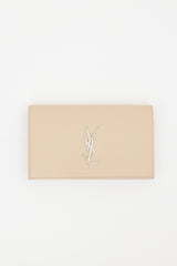 Saint Laurent Grained Leather Kate Clutch