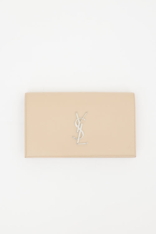 Saint Laurent Grained Leather Kate Clutch