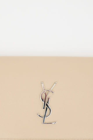 Saint Laurent Grained Leather Kate Clutch