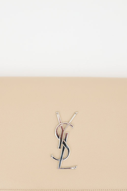 Saint Laurent Grained Leather Kate Clutch