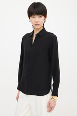 Saint Laurent Silk Button Up Shirt