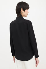 Saint Laurent Silk Button Up Shirt