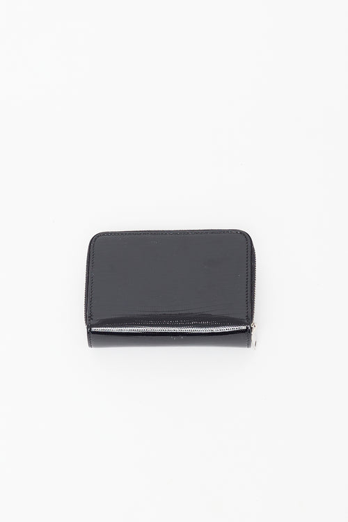 Saint Laurent Black Embossed Leather Cassandre Wallet