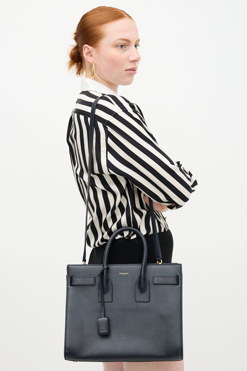 Saint Laurent Leather Mini Sac De Jour Bag