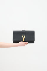 Saint Laurent Leather Y Ligne Clutch