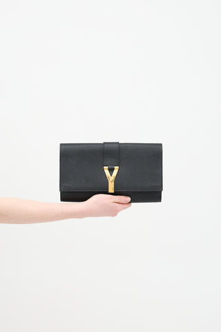 Saint Laurent Leather Y Ligne Clutch
