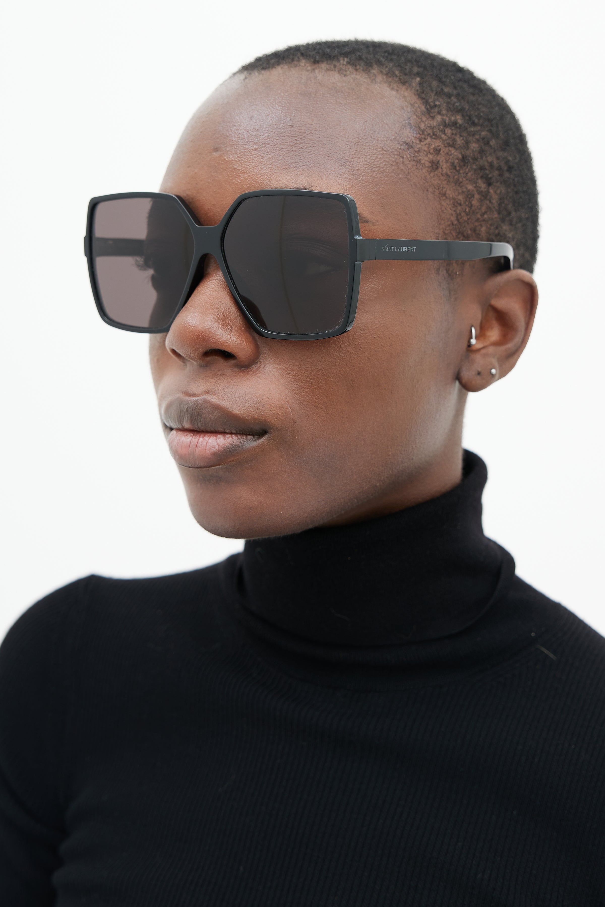 Sunglasses SAINT LAURENT SL 232 BETTY 003 63/13 Woman Ecaille square frames  Full Frame Glasses trendy 63mmx13mm 275£