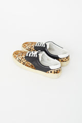 Saint Laurent Black & Brown Print Venice Sneaker