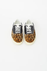 Saint Laurent Black & Brown Print Venice Sneaker