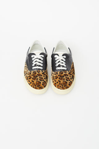 Saint Laurent Black & Brown Print Venice Sneaker