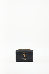 Saint Laurent Black Leather Kate Shoulder Bag