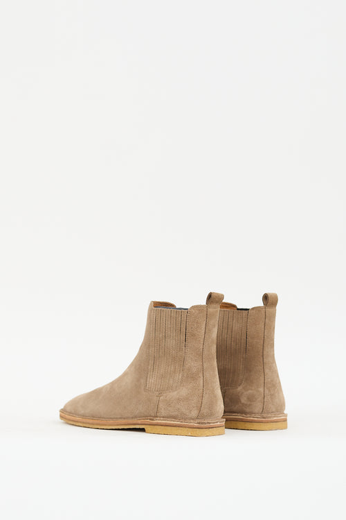 Saint Laurent Brown Suede Nino Chelsea Boot