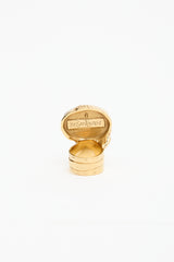 Saint Laurent Cabochon Art Cocktail Ring