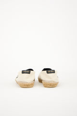 Saint Laurent Canvas Embroidered Espadrille