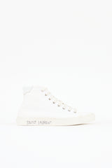 Saint Laurent Canvas High Top Malibu Sneaker
