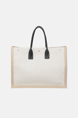 Saint Laurent Canvas Large Rive Gauche Tote Bag