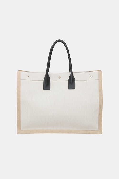 Saint Laurent Canvas Large Rive Gauche Tote Bag