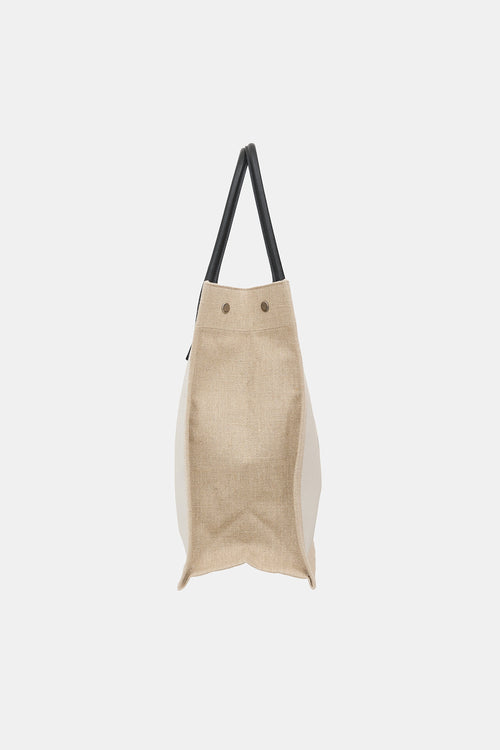 Saint Laurent Canvas Large Rive Gauche Tote Bag