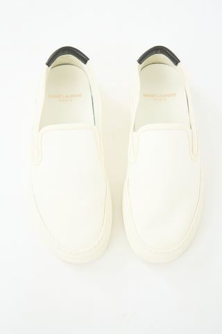 Saint Laurent Canvas Venice Slip On Sneaker