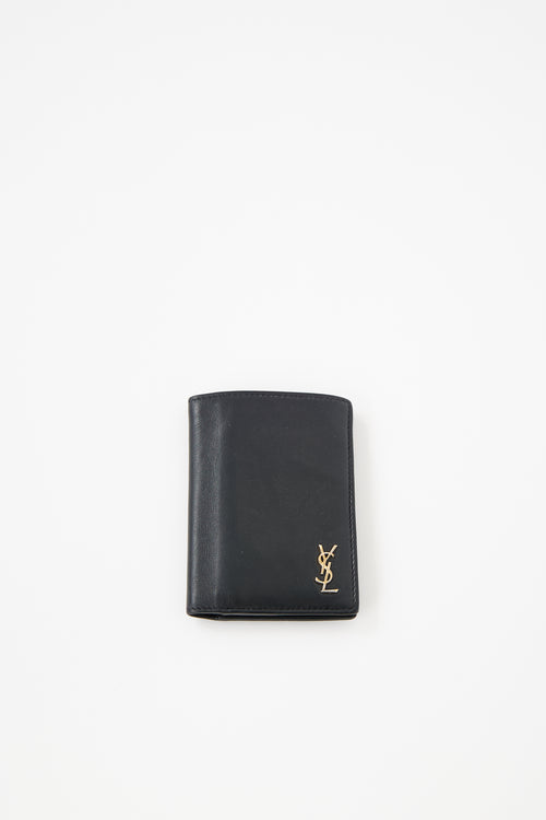 Saint Laurent Leather Logo Card Holder