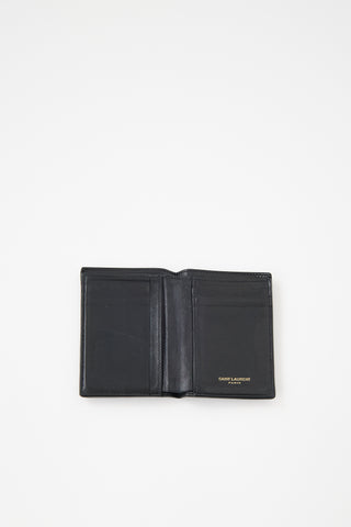 Saint Laurent Leather Logo Card Holder
