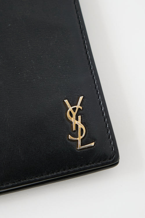 Saint Laurent Leather Logo Card Holder