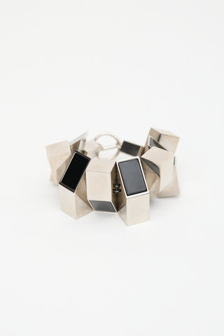 Saint Laurent Chunky Geometric Bracelet