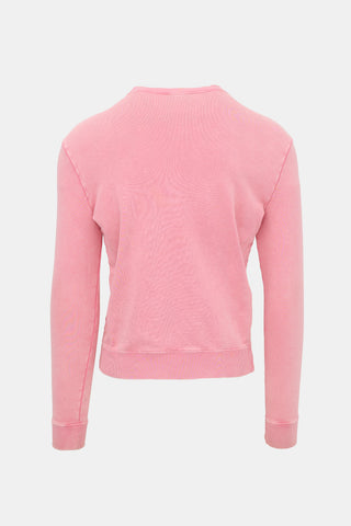 Saint Laurent Distressed Logo Sweatshirt