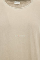 Saint Laurent Distressed Logo T-Shirt