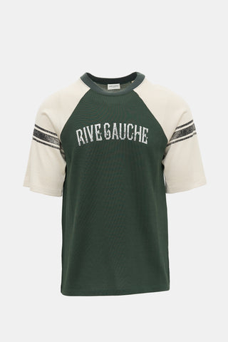 Saint Laurent Distressed Rive Gauche T-Shirt