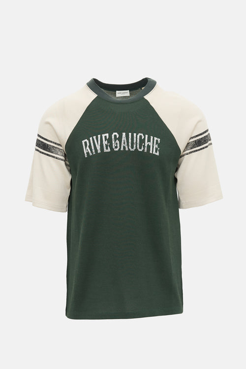 Saint Laurent Distressed Rive Gauche T-Shirt