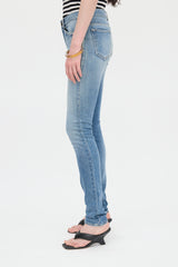 Saint Laurent Distressed Slim Leg Jeans