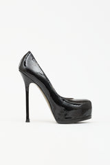 Saint Laurent Embossed Patent Platform Heel