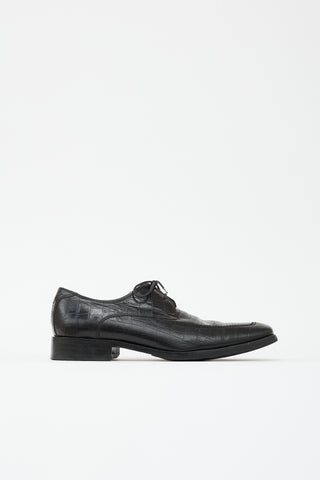 Saint Laurent Embossed Leather Oxford
