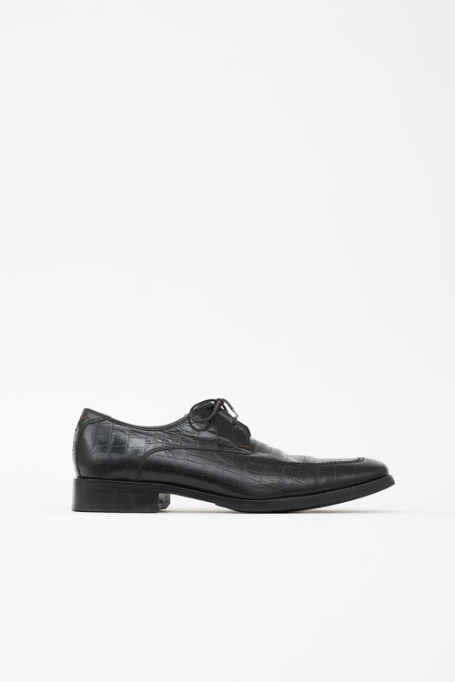Saint Laurent Embossed Leather Oxford
